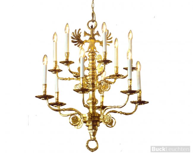 9_32_12_-renaissance_leuchter_12_arme_in_2_kranzen_d_=ca_90_cm_h_=_ca._90_cm_messingguss_hochglanz_poliert